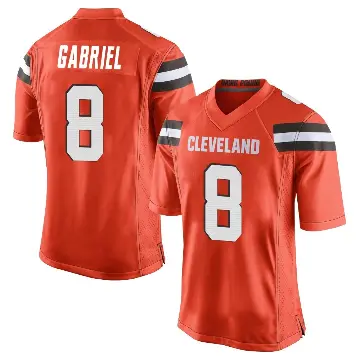 ＃8 Men's Dillon Gabriel Orange Game Cleveland Browns Alternate Jersey