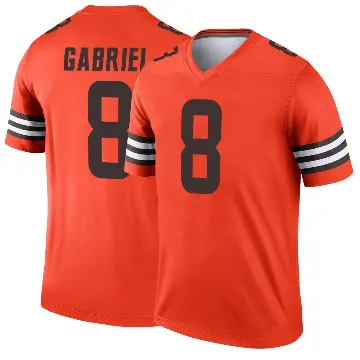 ＃8 Men's Dillon Gabriel Orange Legend Cleveland Browns Inverted Jersey