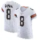 ＃8 Men's Dillon Gabriel White Elite Cleveland Browns Vapor Jersey