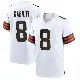 ＃8 Men's Dillon Gabriel White Game Cleveland Browns Jersey