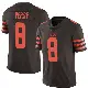 ＃8 Men's Jared Verse Brown Limited Cleveland Browns Color Rush Jersey