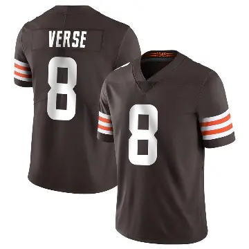 ＃8 Men's Jared Verse Brown Limited Cleveland Browns Team Color Vapor Untouchable Jersey