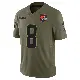 ＃8 Men's Jared Verse Olive Limited Cleveland Browns 2025 Salute to Service Jersey