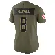 ＃8 Women's Dillon Gabriel Olive Limited Cleveland Browns 2025 Salute to Service Jersey