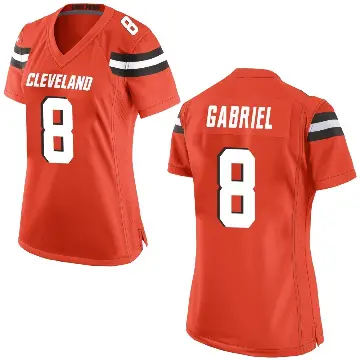 ＃8 Women's Dillon Gabriel Orange Game Cleveland Browns Alternate Jersey