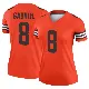 ＃8 Women's Dillon Gabriel Orange Legend Cleveland Browns Inverted Jersey