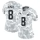 ＃8 Women's Jared Verse Arctic Camo Limited Cleveland Browns 2024 Salute to Service Jersey