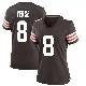 ＃8 Women's Jared Verse Brown Game Cleveland Browns Team Color Jersey
