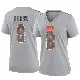 ＃8 Women's Jared Verse Gray Game Cleveland Browns Atmosphere Fashion Jersey