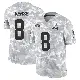 ＃8 Youth Jared Verse Arctic Camo Limited Cleveland Browns 2024 Salute to Service Jersey