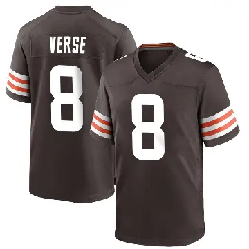 ＃8 Youth Jared Verse Brown Game Cleveland Browns Team Color Jersey
