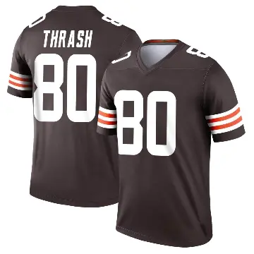 ＃80 Men's Jamari Thrash Brown Legend Cleveland Browns Jersey