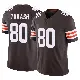 ＃80 Men's Jamari Thrash Brown Limited Cleveland Browns Vapor F.U.S.E. Jersey