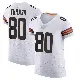 ＃80 Men's Jamari Thrash White Elite Cleveland Browns Vapor Jersey
