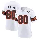 ＃80 Men's Jamari Thrash White Game Cleveland Browns 1946 Collection Alternate Jersey