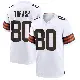 ＃80 Men's Jamari Thrash White Game Cleveland Browns Jersey