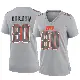 ＃80 Women's Jamari Thrash Gray Game Cleveland Browns Atmosphere Fashion Jersey