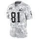 ＃81 Men's Chase Cota Arctic Camo Limited Cleveland Browns 2024 Salute to Service Jersey