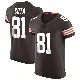 ＃81 Men's Chase Cota Brown Elite Cleveland Browns Vapor Jersey