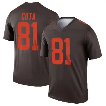 ＃81 Men's Chase Cota Brown Legend Cleveland Browns Alternate Jersey