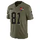 ＃81 Men's Chase Cota Olive Limited Cleveland Browns 2025 Salute to Service Jersey
