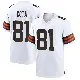 ＃81 Men's Chase Cota White Game Cleveland Browns Jersey