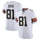 ＃81 Men's Chase Cota White Limited Cleveland Browns Vapor Untouchable Jersey