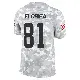 ＃81 Men's Luke Floriea Arctic Camo Limited Cleveland Browns 2024 Salute to Service Jersey