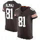＃81 Men's Luke Floriea Brown Elite Cleveland Browns Vapor Jersey