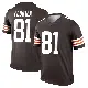 ＃81 Men's Luke Floriea Brown Legend Cleveland Browns Jersey