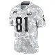 ＃81 Men's Michael Woods II Arctic Camo Limited Cleveland Browns 2024 Salute to Service Jersey