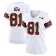 ＃81 Women's Chase Cota White Game Cleveland Browns 1946 Collection Alternate Jersey