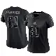 ＃81 Women's Luke Floriea Black Limited Cleveland Browns Reflective Jersey