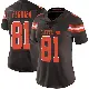 ＃81 Women's Luke Floriea Brown Limited Cleveland Browns Team Color Vapor Untouchable Jersey
