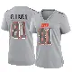 ＃81 Women's Luke Floriea Gray Game Cleveland Browns Atmosphere Fashion Jersey
