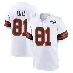 ＃81 Youth Chase Cota White Game Cleveland Browns 1946 Collection Alternate Jersey