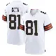 ＃81 Youth Chase Cota White Game Cleveland Browns Jersey