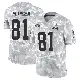 ＃81 Youth Luke Floriea Arctic Camo Limited Cleveland Browns 2024 Salute to Service Jersey