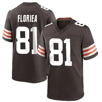 ＃81 Youth Luke Floriea Brown Game Cleveland Browns Team Color Jersey