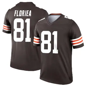 ＃81 Youth Luke Floriea Brown Legend Cleveland Browns Jersey