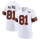 ＃81 Youth Luke Floriea White Game Cleveland Browns 1946 Collection Alternate Jersey