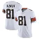 ＃81 Youth Luke Floriea White Limited Cleveland Browns Vapor Untouchable Jersey