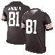 ＃81 Youth Michael Woods II Brown Legend Cleveland Browns Jersey