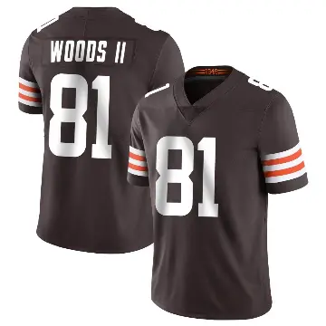 ＃81 Youth Michael Woods II Brown Limited Cleveland Browns Team Color Vapor Untouchable Jersey