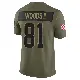 ＃81 Youth Michael Woods II Olive Limited Cleveland Browns 2025 Salute to Service Jersey