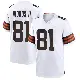 ＃81 Youth Michael Woods II White Game Cleveland Browns Jersey