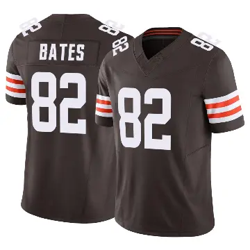 ＃82 Men's Brenden Bates Brown Limited Cleveland Browns Vapor F.U.S.E. Jersey