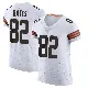＃82 Men's Brenden Bates White Elite Cleveland Browns Vapor Jersey