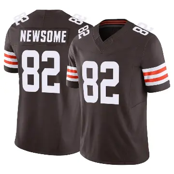 ＃82 Men's Ozzie Newsome Brown Limited Cleveland Browns Vapor F.U.S.E. Jersey