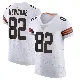 ＃82 Men's Ozzie Newsome White Elite Cleveland Browns Vapor Jersey